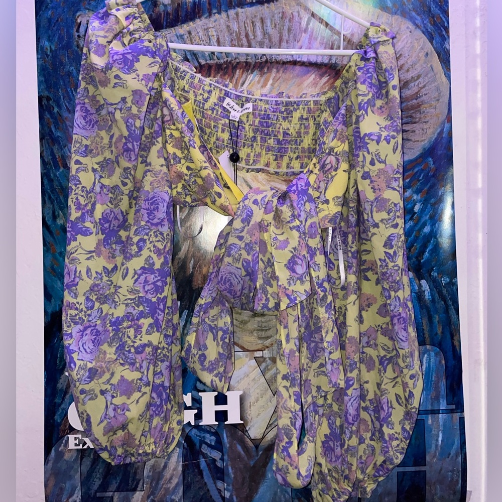 For Love & Lemons Maui Wrap Top